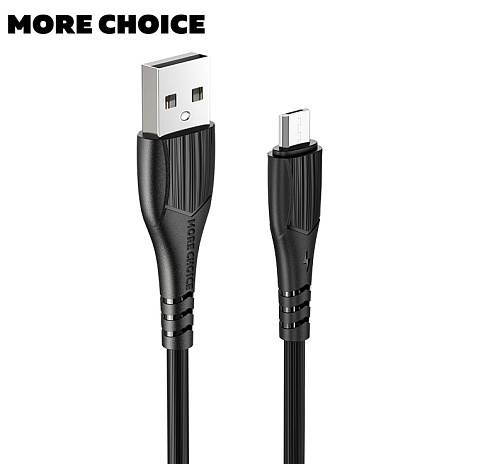 Дата-кабель USB 2.0A для micro USB More choice K22m TPE 1м