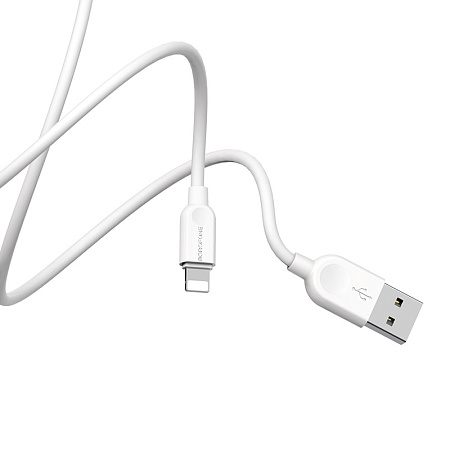 Дата-кабель USB 2.0A для Lightning 8-pin Borofone BX14 ПВХ 3м