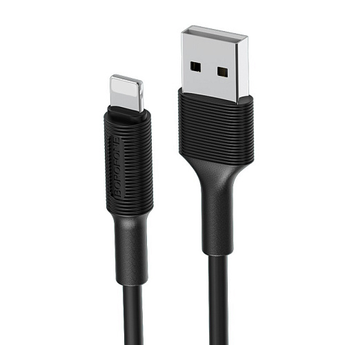 Дата-кабель USB 2.4A для Lightning 8-pin Borofone BX1 TPE 1м
