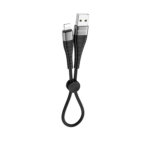 Дата-кабель USB 5.0A для Lightning 8-pin Borofone BX32 нейлон 0.25м