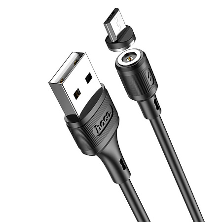 Дата-кабель USB 2.4A для micro USB MAGNETIC Hoco X52 ПВХ 1м