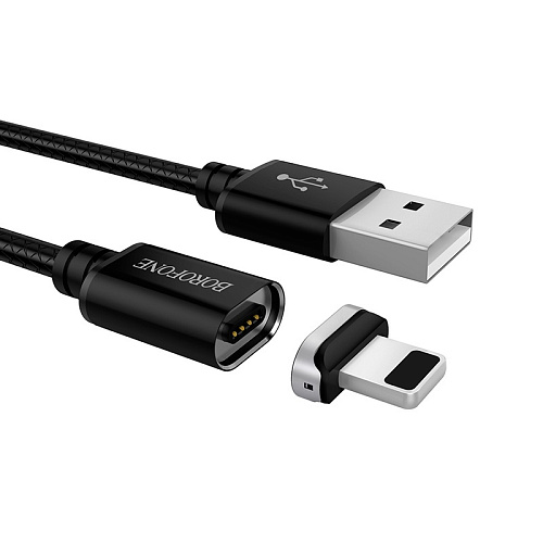 Дата-кабель USB 3.0A для Lightning 8-pin MAGNETIC Borofone BU1 1.2м