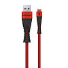 Дата-кабель Smart USB 2.4A для Lightning 8-pin More choice K41Si нейлон 1м