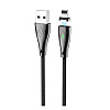Дата-кабель USB 3.0A для Lightning 8-pin MAGNETIC Hoco U75 нейлон 1.2м