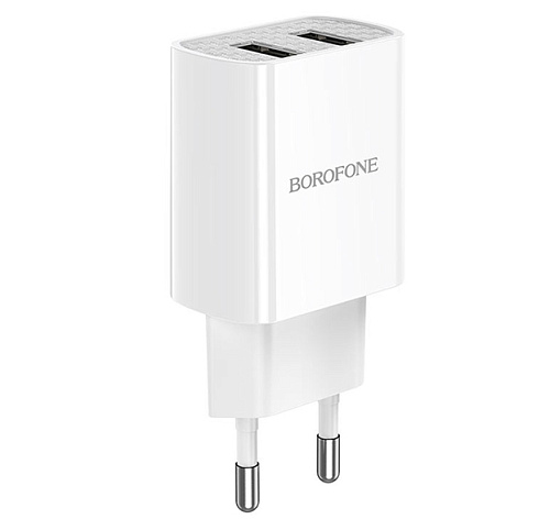 СЗУ 2USB 2.1A для micro USB Borofone BA53A 1м
