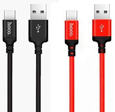 Дата-кабель USB 3.0A для Type-C Hoco X14 нейлон 1м