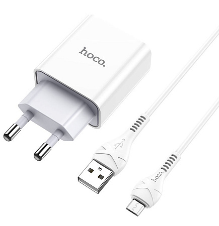 СЗУ 1USB 2.1A для micro USB Hoco C81A 1м