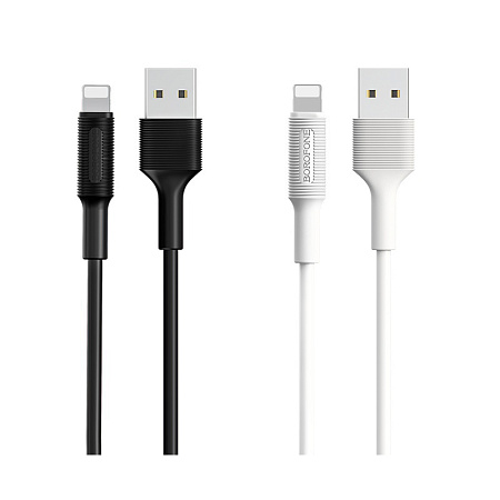 Дата-кабель USB 2.4A для Lightning 8-pin Borofone BX1 TPE 1м