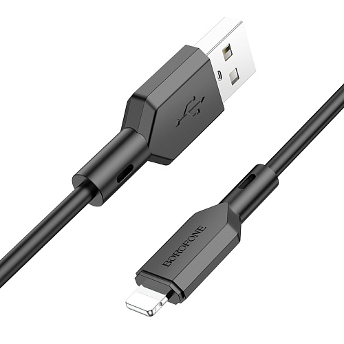 Дата-кабель USB 2.4A для Lightning 8-pin Borofone BX70 ПВХ 1м