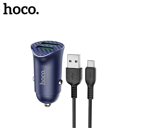 АЗУ 2USB 3.0A QC3.0 18W быстрая зарядка для micro USB Hoco Z39