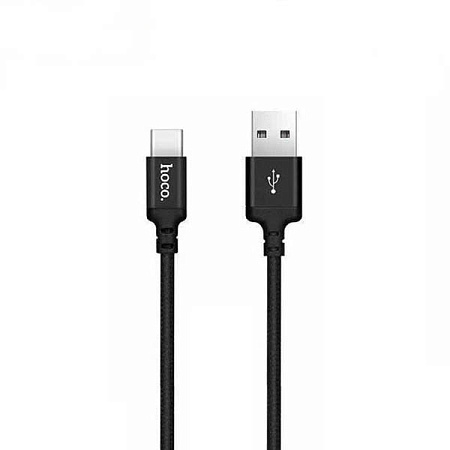 Дата-кабель USB 2.0A для Type-C Hoco X14 нейлон 2м