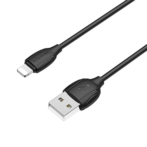 Дата-кабель USB 2.4A для Lightning 8-pin Borofone BX19 TPE 1м