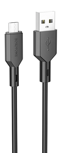 Дата-кабель USB 2.4A для micro USB Borofone BX70 ПВХ 1м