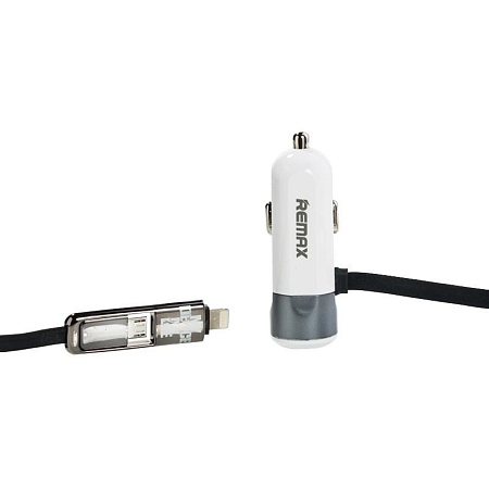 АЗУ 1USB 2.1A 2в1 для Lightning 8-pin, micro USB Remax RCC102