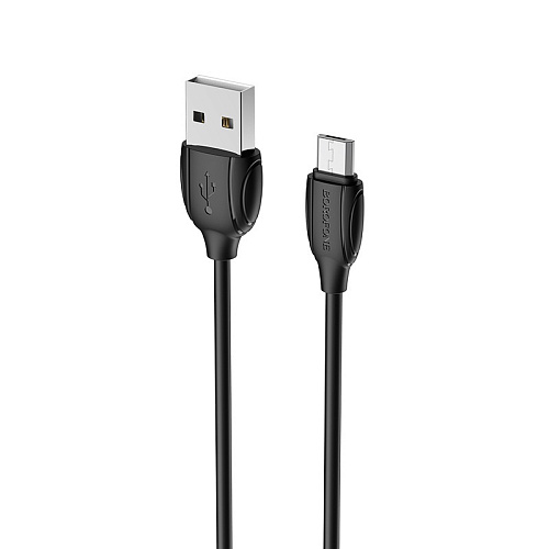Дата-кабель USB 2.4A для micro USB Borofone BX19 TPE 1м