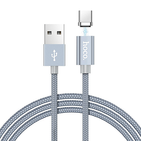 Дата-кабель USB 2.0A для Lightning 8-pin MAGNETIC Hoco U40А 1м