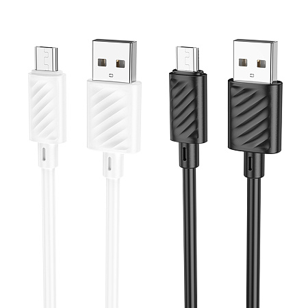 Дата-кабель USB 2.4A для micro USB Hoco X88 ПВХ 1м