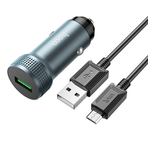 АЗУ 1USB 3.0A QC3.0 быстрая зарядка для micro USB Hoco Z49A