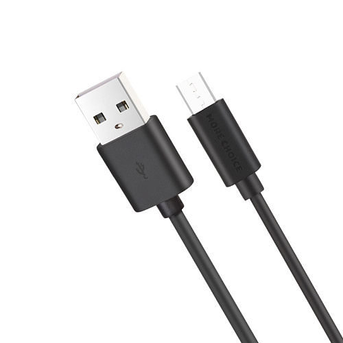 Дата-кабель USB 2.4A для micro USB More choice K13m TPE 1м