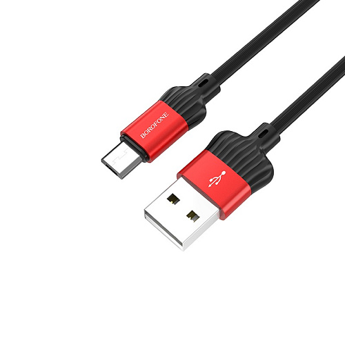 Дата-кабель USB 2.4A для micro USB Borofone BX28 ПВХ 1м