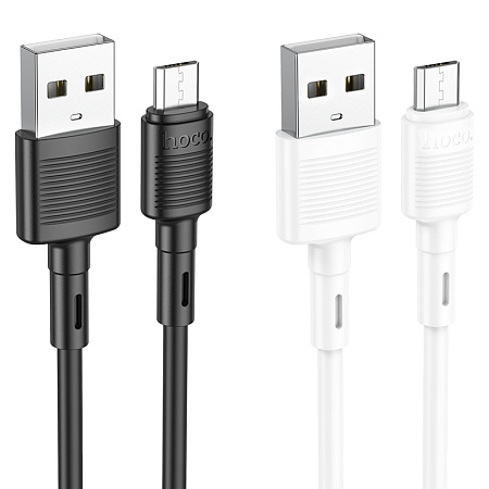 Дата-кабель USB 2.4A для micro USB Hoco X83 ПВХ 1м