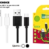 Дата-кабель USB 2.4A для micro USB More choice K13m TPE 1м