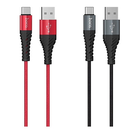 Дата-кабель USB 3.0A для Type-C Hoco X38 нейлон 1м