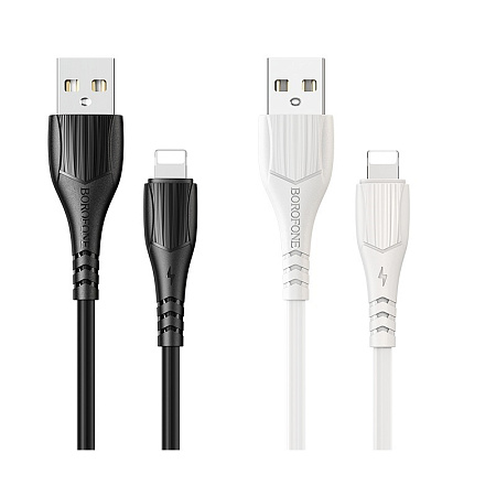 Дата-кабель USB 2.4A для Lightning 8-pin Borofone BX37 TPE 1м