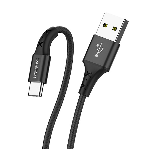 Дата-кабель USB 2.0A для Type-C Borofone BX20 нейлон 1м