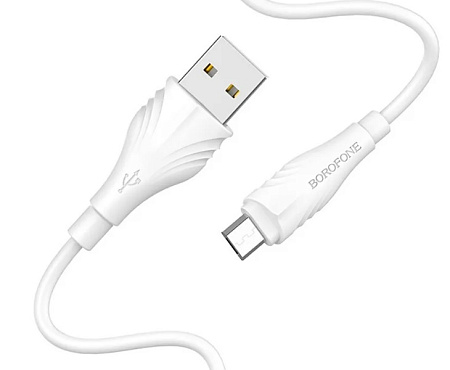 Дата-кабель USB 1.6A для micro USB Borofone BX18 ПВХ 3м