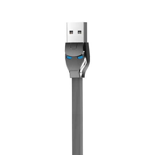 Дата-кабель USB 2.4A 2in1 для Lightning & Micro Hoco capsule one pull U14 TPE 1.3м