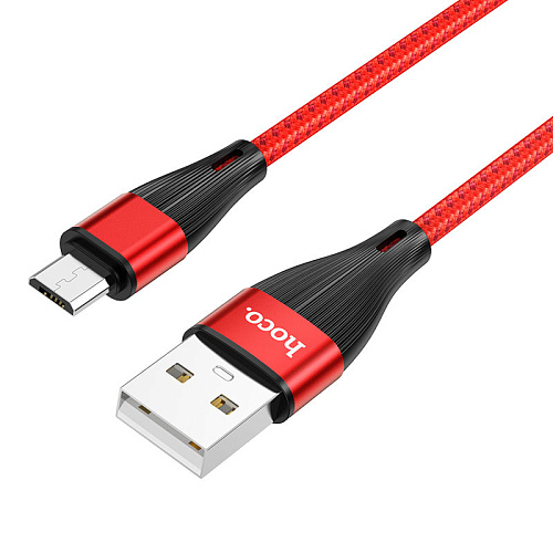 Дата-кабель USB 2.4A для micro USB Hoco X57 нейлон 1м