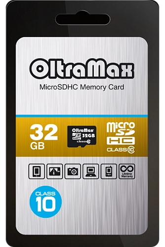 Карта памяти  32GB Micro-SD OltraMax Сlass 10