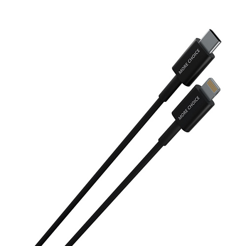 Дата-кабель Smart USB 2.4A PD30W быстрая зарядка для Lightning 8-pin Type-C More choice K71Si TPE 1м