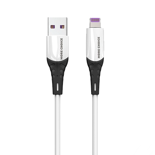 PURE Дата-кабель USB 2.4A для Lightning 8-pin More choice K35i силикон 1м